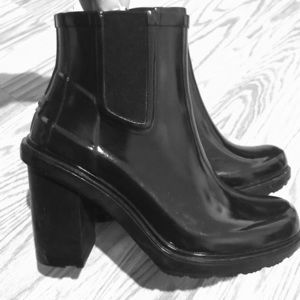 Black Hunter Chelsea Rain Boots